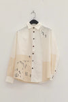 AVIVA JIFEI XUE Ancient Constellation Embroidered Patchwork White Shirt S22-ELSS